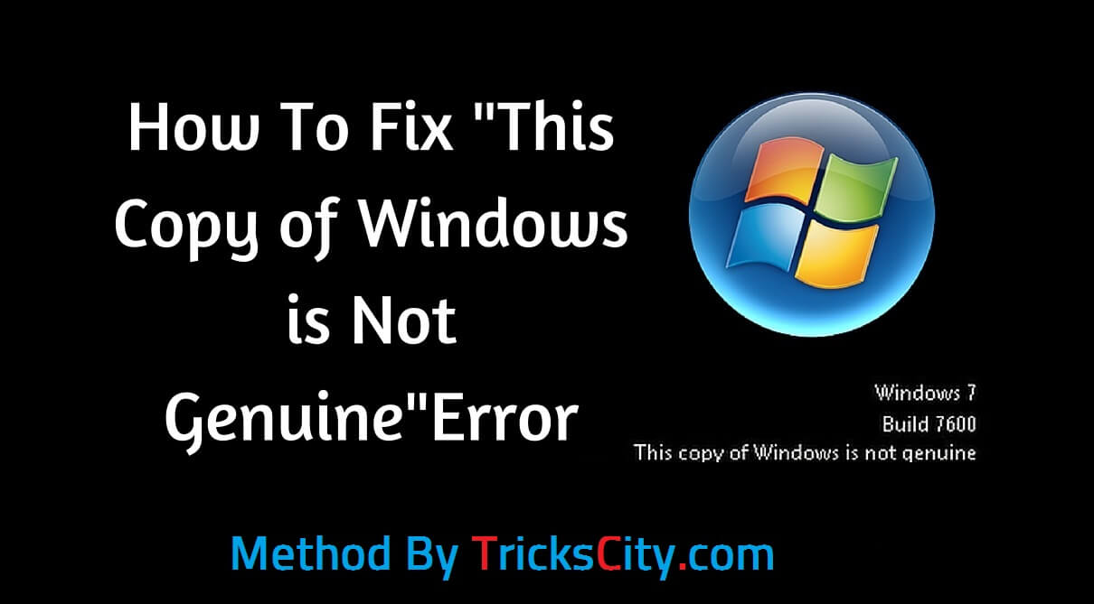 (Guide) Fix This Copy Of Windows Is Not Genuine Error - 2017